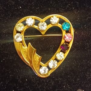 Vintage Heart Brooch